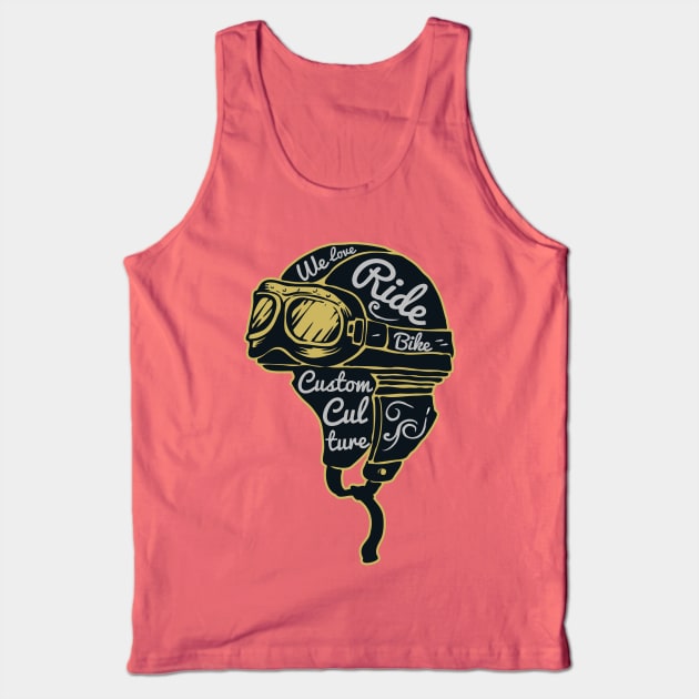 Vintage Bike Culture Tank Top by RadCoolguy